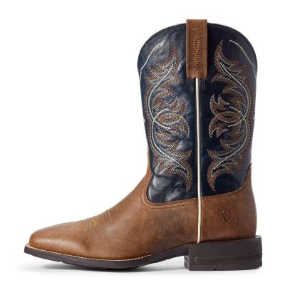 Ariat Western: Holder Botas Western Hombre - Marrones / Azul Marino (KEDSL2095)